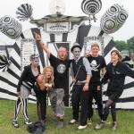 The black & white OTTERs celebrate with winners  