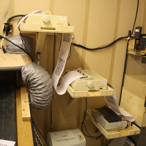 The printers developing the photographs